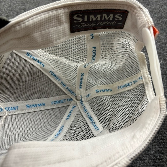 SIMMS Camo American flag Fish Trucker Baseball Cap SnapBack Hat One Size fits - Picture 6 of 8